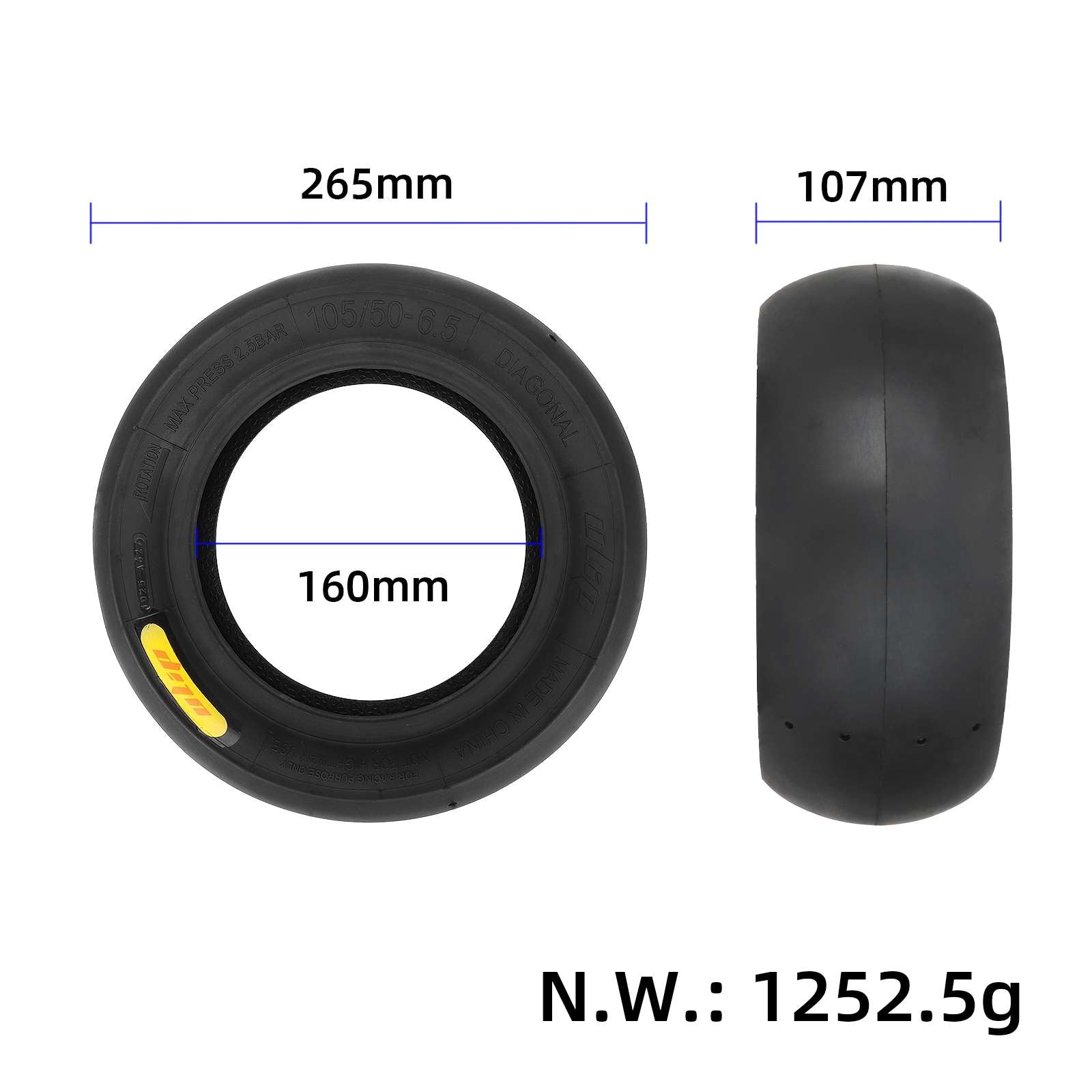 Cauciuc 105/50-6.5