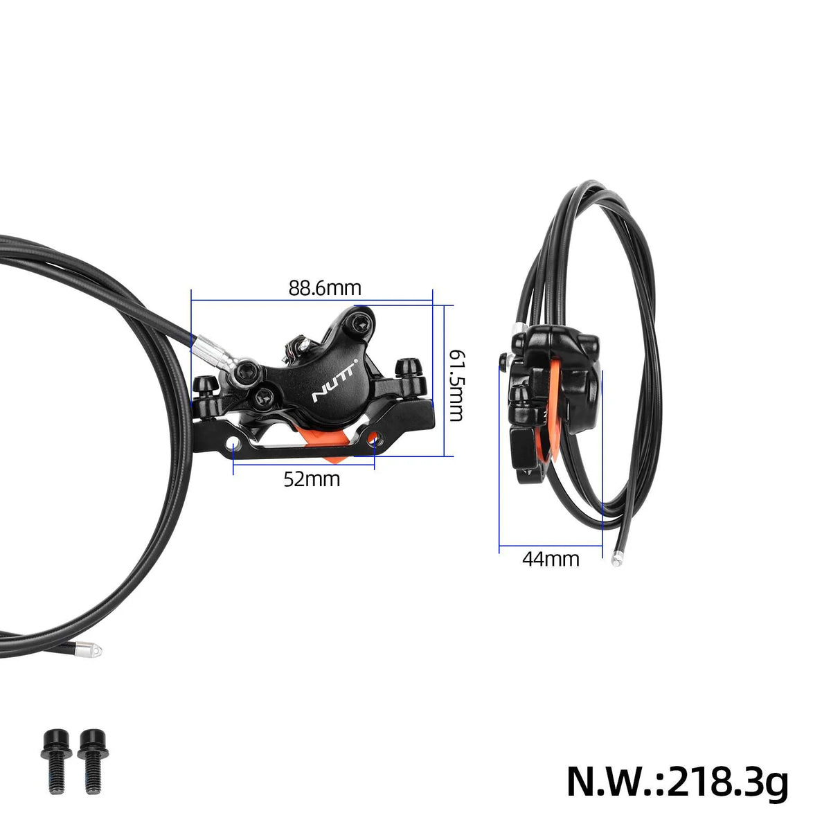 Set 2 Frâne Hidraulice Nutt, 2 Pistoane