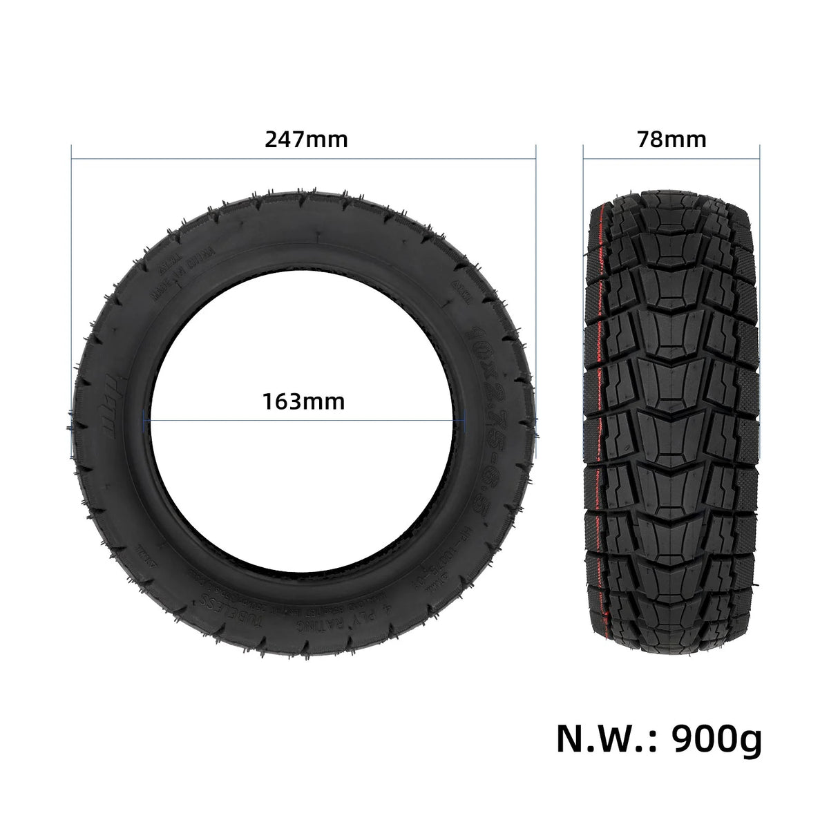 Cauciuc 10x2.75-6.5  KuKirin G2