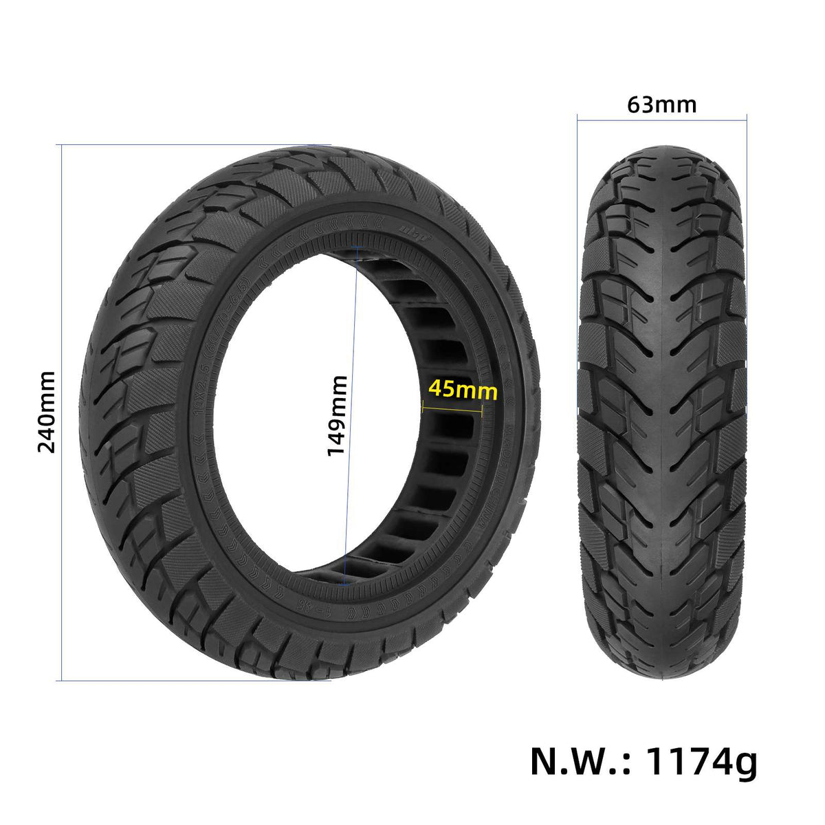 Cauciuc Plin Ulip 10x2.5 (60/70-6.5) Off-Road