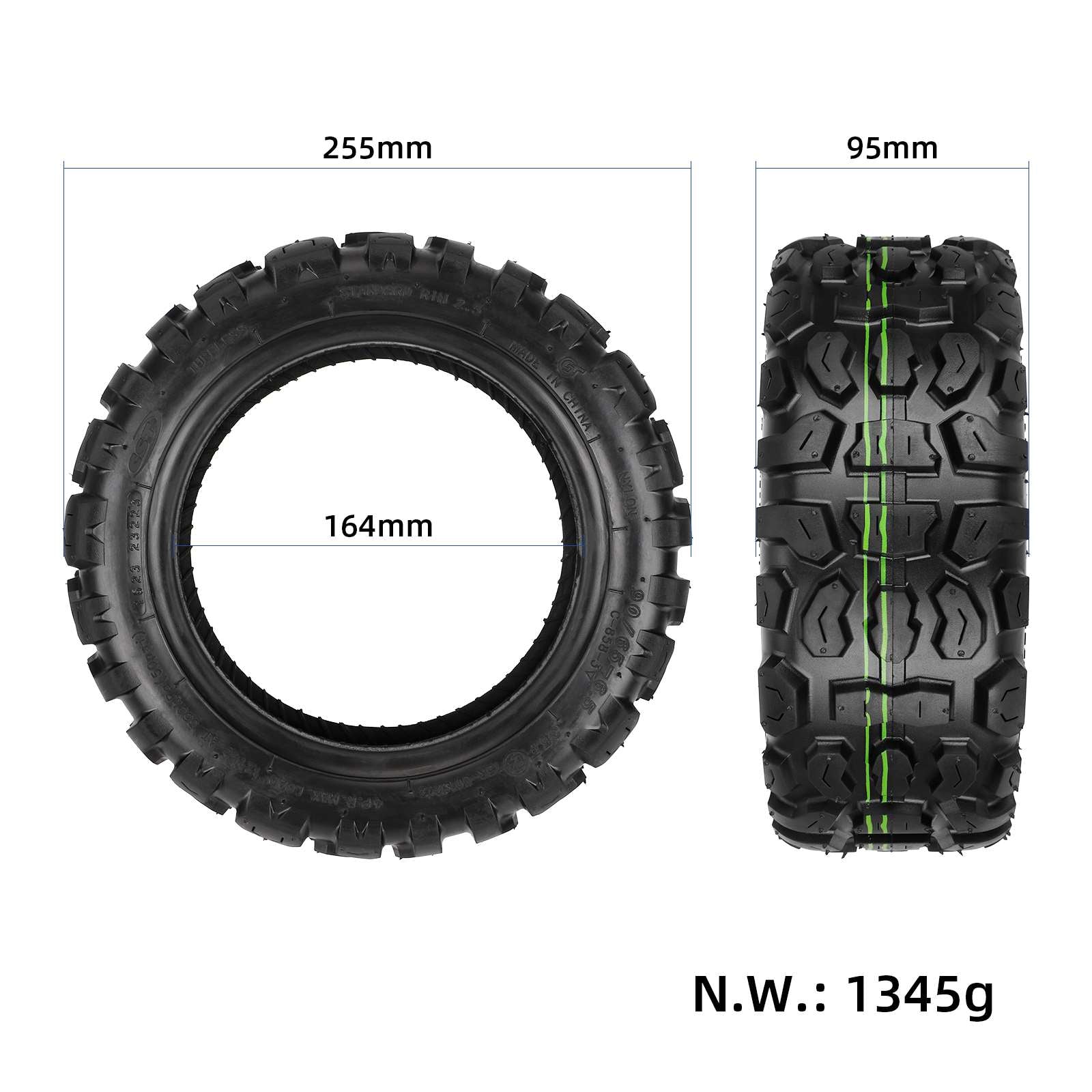 Cauciuc off-road cu gel 90/65-6.5 trotinetă electrică