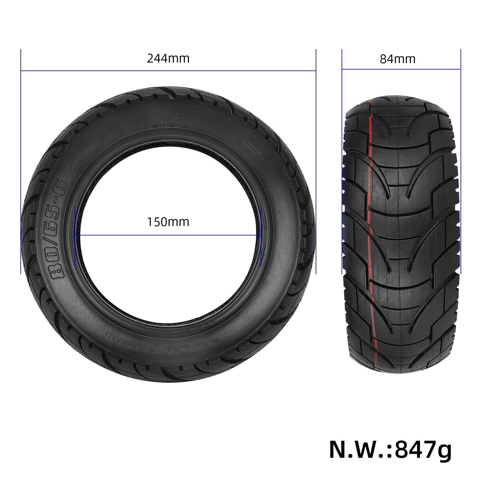 Cauciuc 255x80